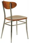 Bistro chair oval wood seat